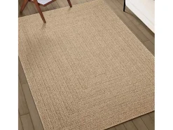 Alfombra ZIZUR 240x340 cm efecto yute para interior y exterior