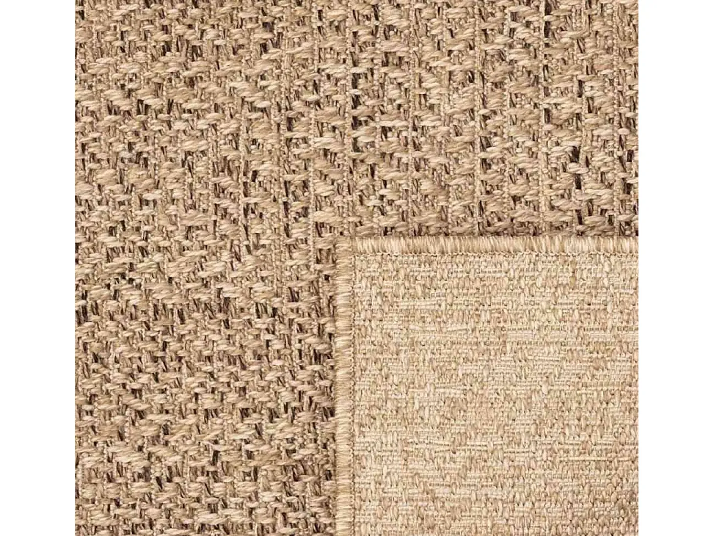 Alfombra ZIZUR 240x340 cm efecto yute para interior y exterior