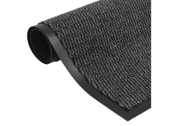 Alfombras de entrada rectangulares de nudo 2 uds gris 60x90 cm ES111718