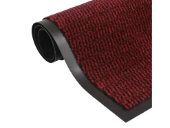Alfombras de entrada rectangulares de nudo 2 uds rojo 60x90 cm ES664738