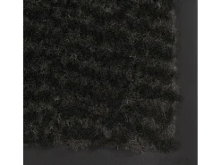 Alfombras de entrada rectangulares de nudo 2 uds negro 90x150cm ES874400