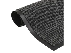 Alfombras de entrada rectangulares de nudo 2 uds gris 40x60 cm ES744038