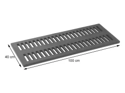 Alfombrilla de baño de teca MCW-M86