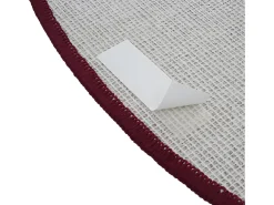 Alfombrilla para escalones MCW-G49 (juego de 15), media caña, burdeos