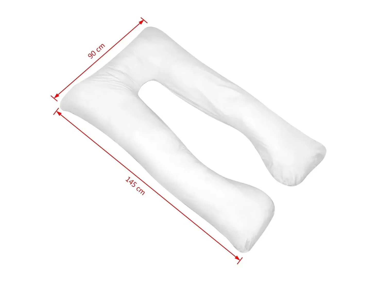 Almohada de embarazo blanca 90x145 cm ES560566