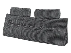 Almohada de Lectura SucceBuy con Bolsillos Laterales y Apoyacabezas, Almohada de Cabecera, Almohada en Flanela Lavable, Soporte Cómodo para Leer
