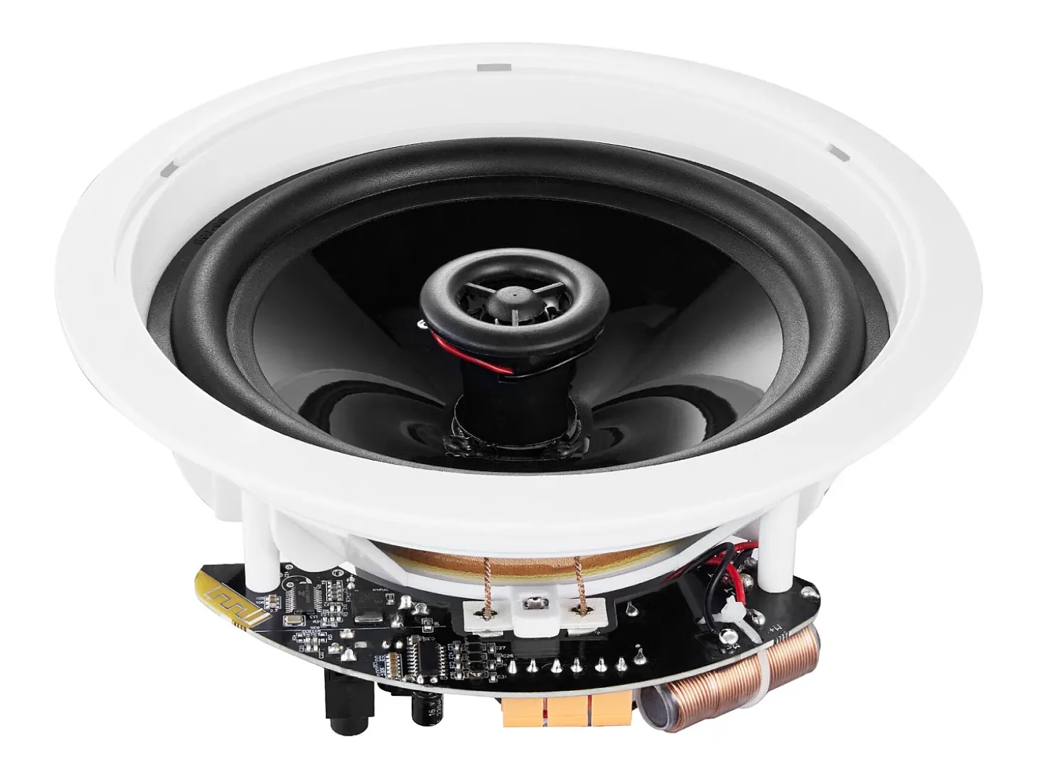 Altavoces de Techo Bluetooth SucceBuy 17cm 150W, Montaje Empotrado, Sistema de Altavoces Empotrados en Techo y Pared