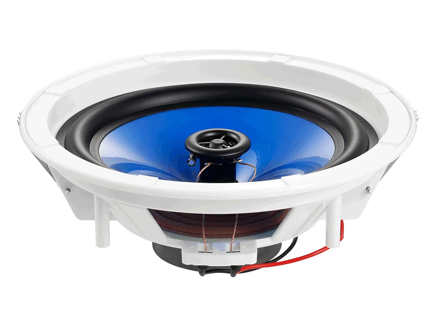 Altavoces de Techo SucceBuy Lote de 2 50 Vatios 20cm, Montaje Empotrado, Sistema de Altavoces Empotrados en Techo y Pared