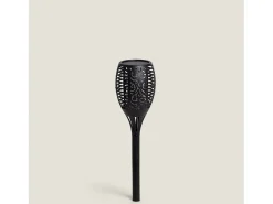 Antorcha LED Solar Efecto Llama con Pincho 1W 78cm Negro