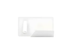 Aplique De Pared Con Estante Y Foco Orientable Miguel Angel
