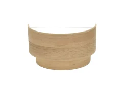 Aplique Doble Smile Con Pantalla En Color Madera Clara Fabrilam 1p