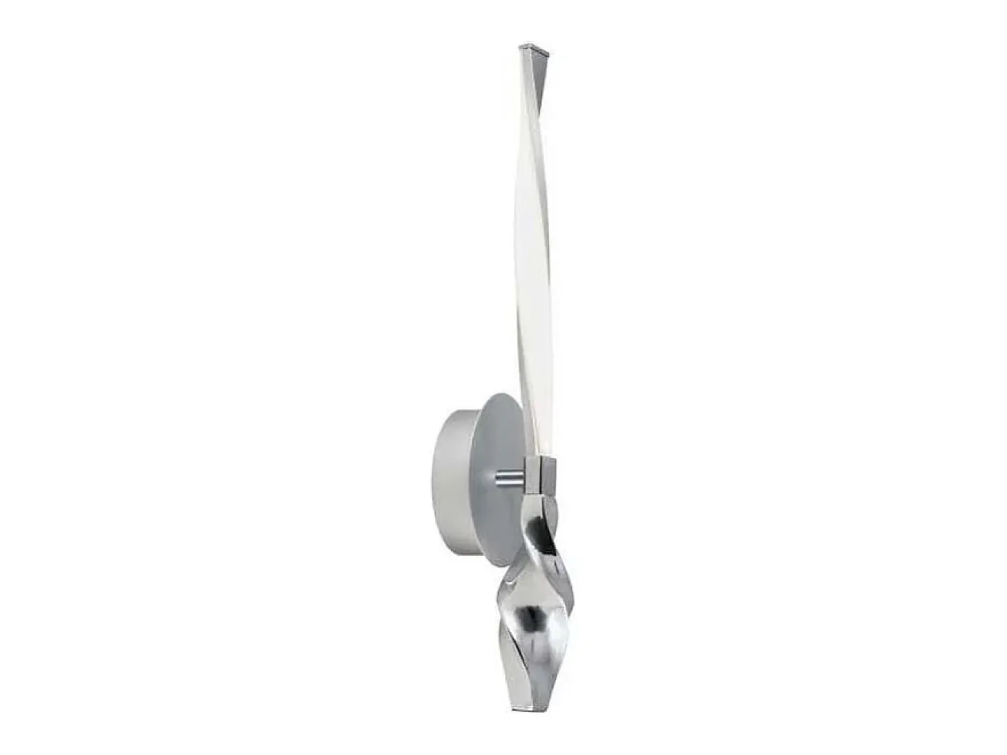 Aplique a pared led cromo modelo Mar 45 cm (alto)12 cm(ancho)10 cm(fondo)