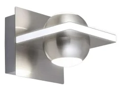 Aplique a pared modelo Fanton acabado niquel satinado 12 cm(alto) 12 cm(ancho) 16 cm (fond