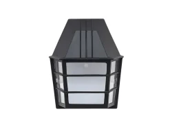 Aplique Acrux Negro En Aluminio, Apto Para Exterior