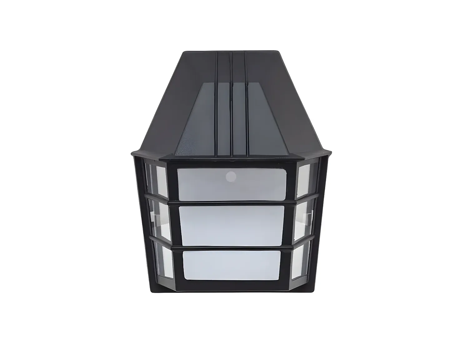 Aplique Acrux Negro En Aluminio, Apto Para Exterior