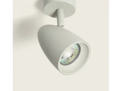 Aplique Aluminio Circular Adrien 1 Foco Gris Piedra