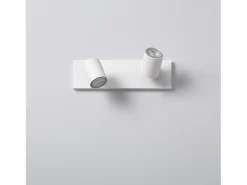 Aplique Aluminio Gylu 2 Focos para Bombilla GU10 Blanco