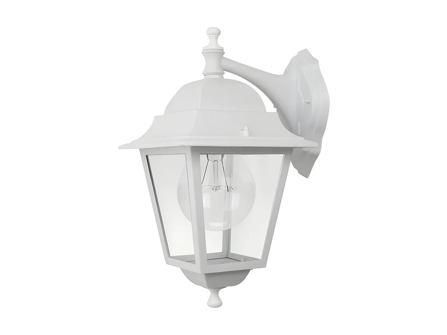 Aplique Blanco Spica En Aluminio Y Cristal, Ip 44,