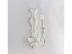 Aplique Cascina en madera y hierro lacado blanco shabby 1 luz .13 P.21 BL265-AP1-BCO