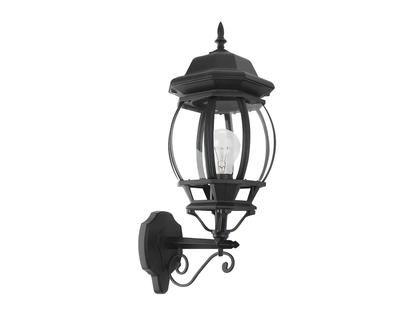 Aplique Clasico Para Exterior Caelum Negro Ip 44