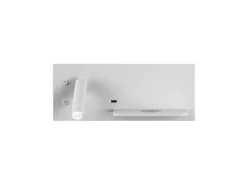 Aplique Con Usb+qi Y Doble Encendido Modelo Velazquez Izqdo