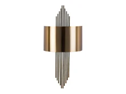 Aplique de arte déco de metal dorado - Ancho 22 x Alt. 75 cm - SANGARIUS