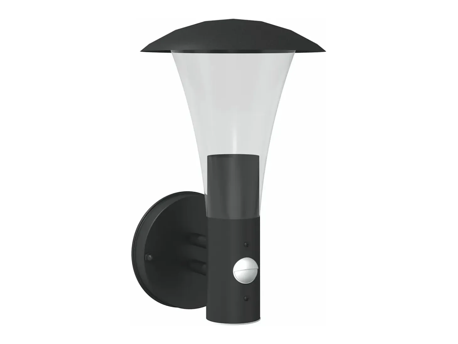 Aplique de exterior con sensor acero inoxidable negro ES761358