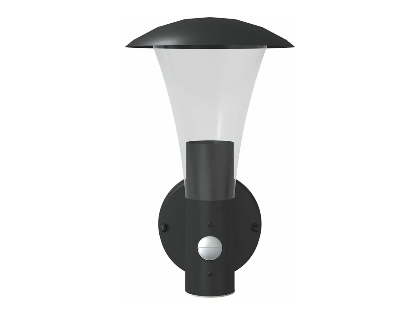 Aplique de exterior con sensor acero inoxidable negro ES761358