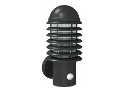 Aplique de exterior con sensor acero inoxidable negro ES356348
