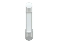 Aplique de exterior de acero inoxidable plateado ES291281