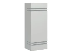 Aplique de exterior de acero inoxidable plateado ES673347
