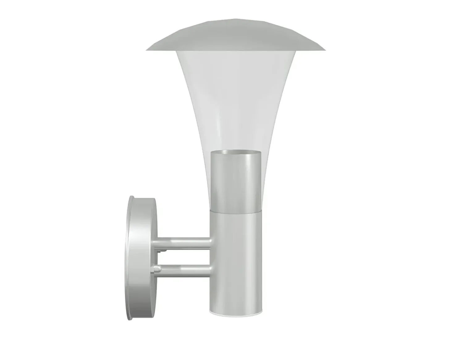 Aplique de exterior de acero inoxidable plateado ES334320