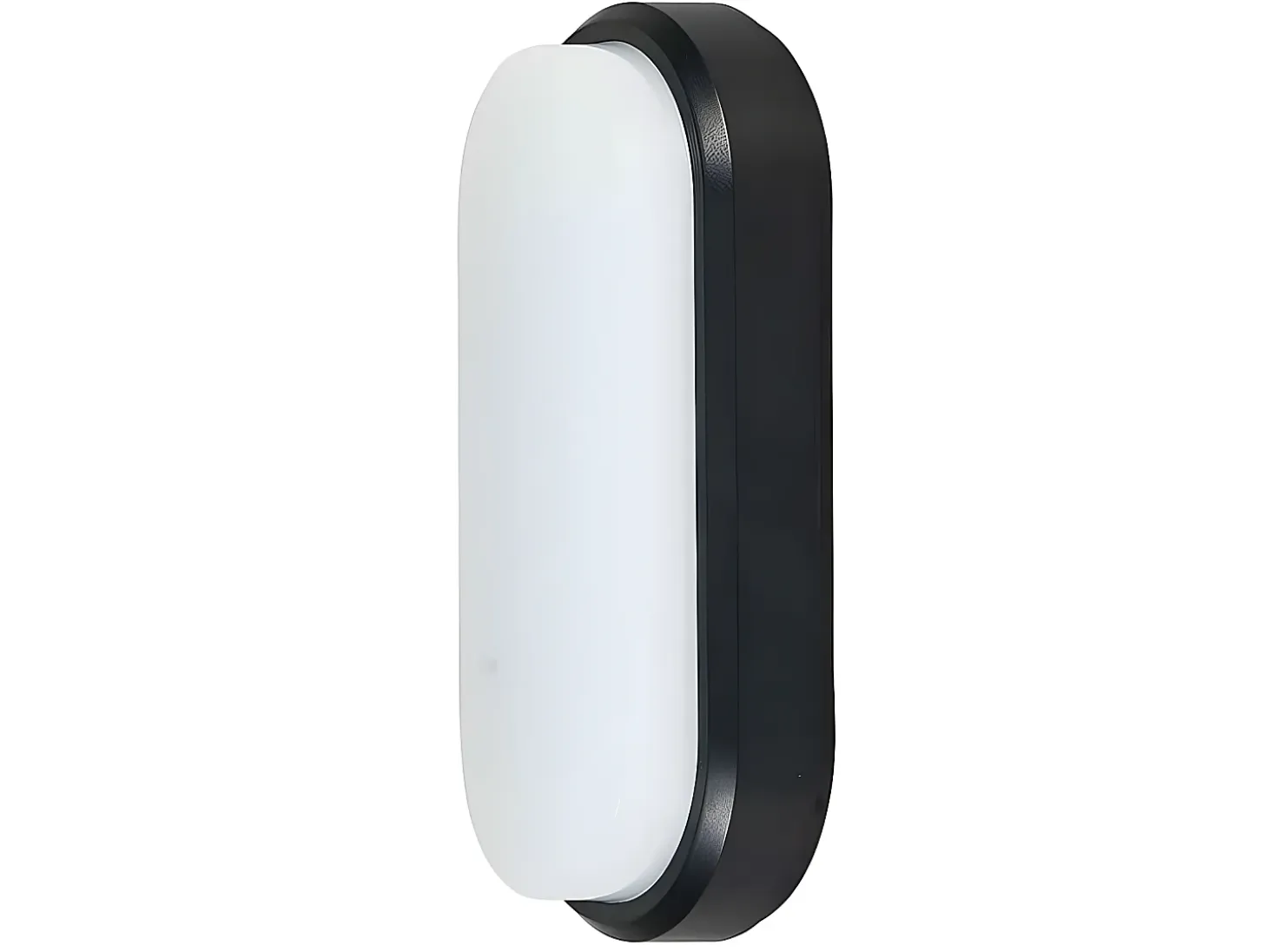Aplique De Exterior De 12w Modelo Yucatan Oval Ip65 Negro
