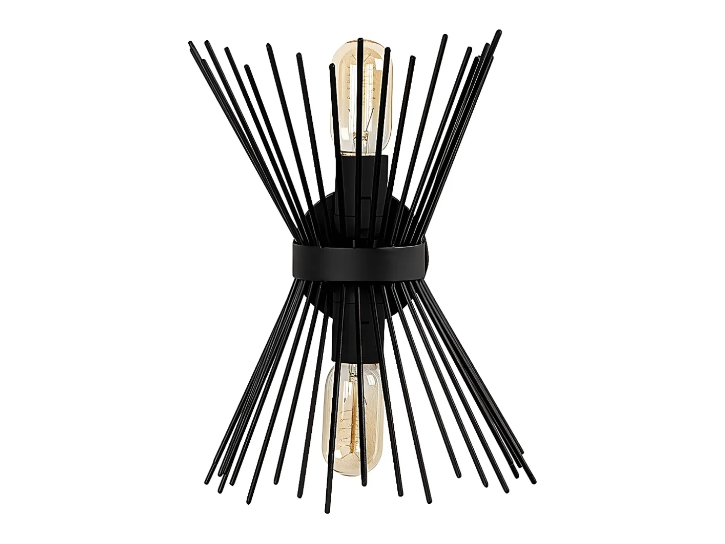 Aplique de metal - lámpara Alt. 33 cm - Negro - KIRPI
