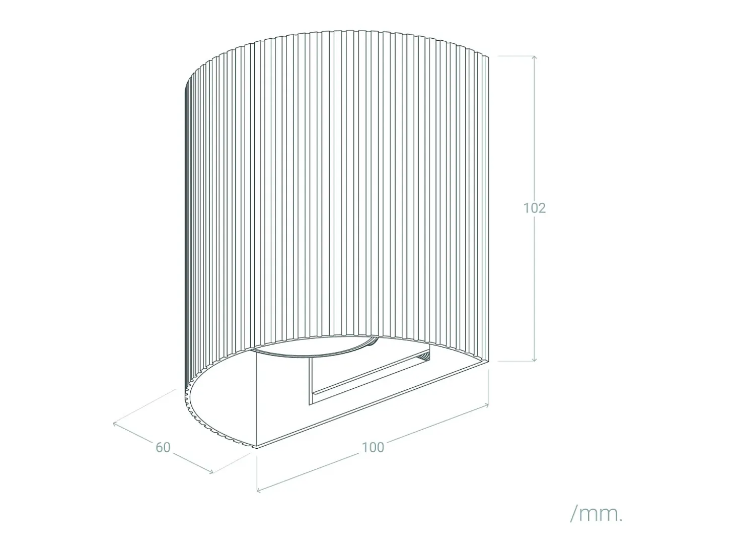 Aplique de Pared Aluminio Aritz Blanco