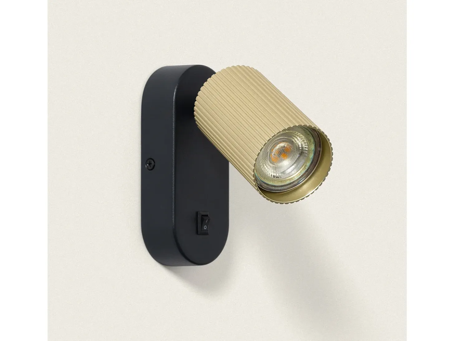 Aplique de Pared Aluminio Aritz 1 Foco Dorado