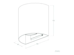 Aplique de Pared Aluminio Adonai Blanco