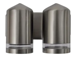 Aplique de pared cónico, LED e inoxidable ES388083