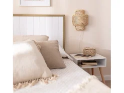 Aplique de Pared de Bambú Nagua Natural