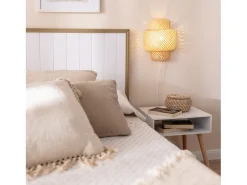 Aplique de Pared de Bambú Nagua Natural