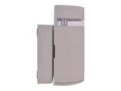 Aplique de pared de exterior semicilíndrico gris aluminio ES644968