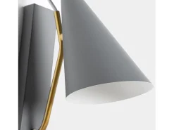 Aplique de pared de Metal Gris 29 x 12- Lawa