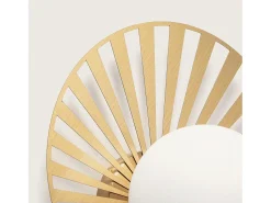 Aplique de Pared de Metal y Cristal Becquer Dorado
