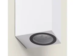 Aplique de Pared Exterior Iluminación Doble Cara Miseno Blanco Blanco