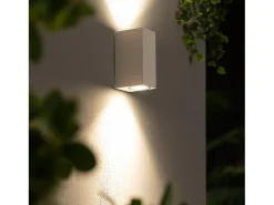 Aplique de Pared Exterior Iluminación Doble Cara Miseno Blanco Blanco