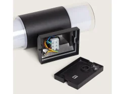 Aplique de Pared Exterior Aluminio Docker Negro