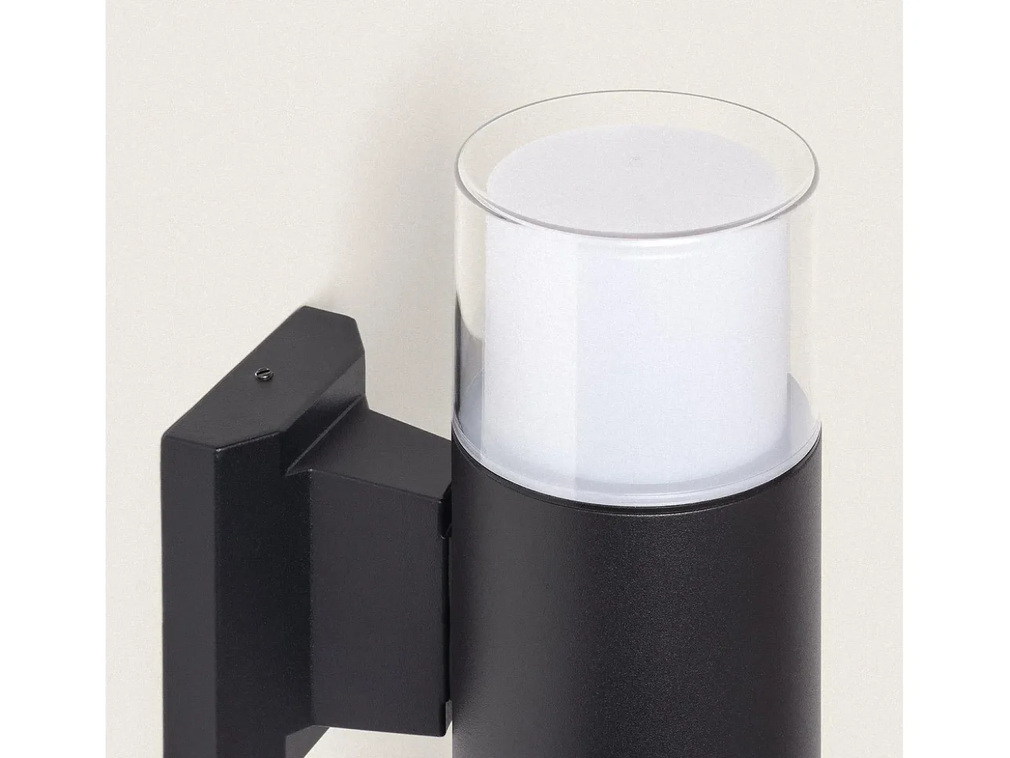 Aplique de Pared Exterior Aluminio Docker Negro