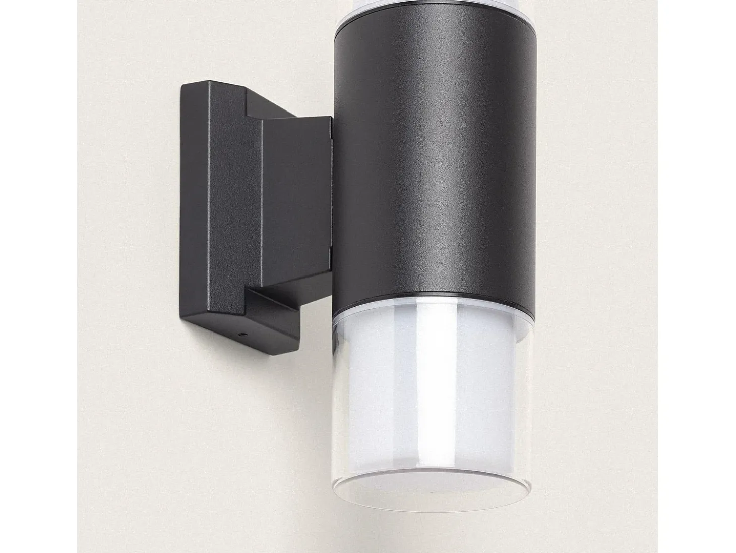Aplique de Pared Exterior Aluminio Docker Negro