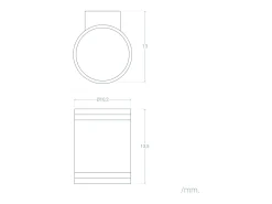 Aplique de Pared Exterior Solar LED Aluminio Gael Negro