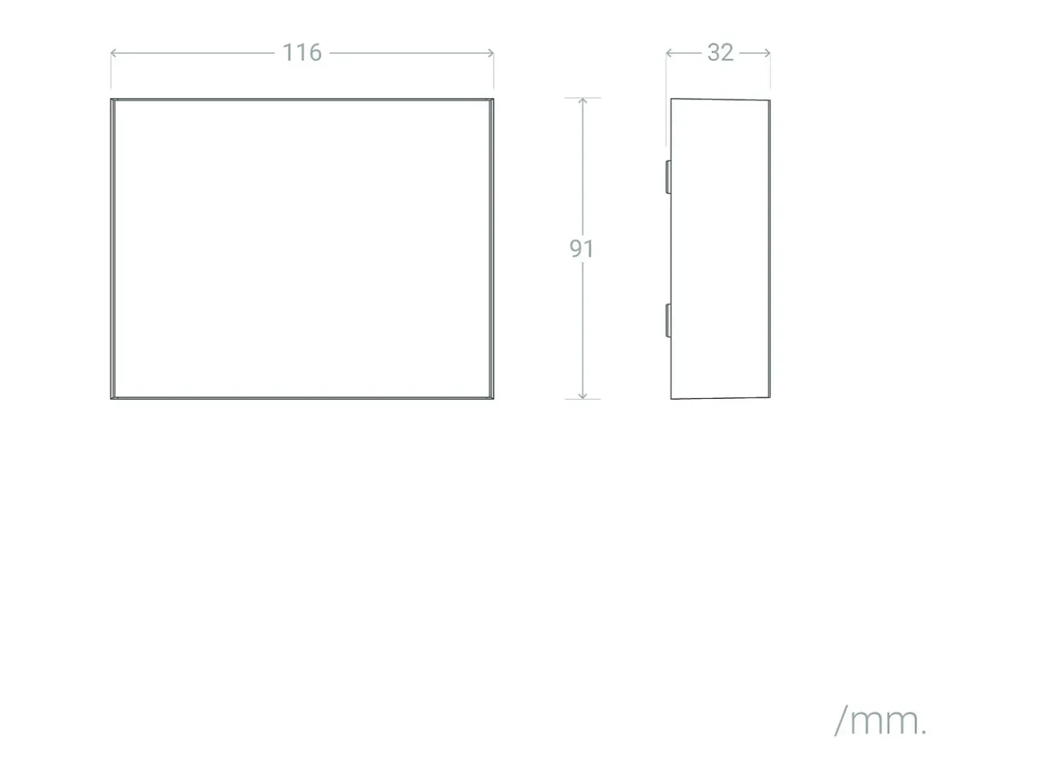 Aplique de Pared Exterior LED 7W Aluminio Iluminación Doble Cara CCT Seleccionable Brooky S Antracita
